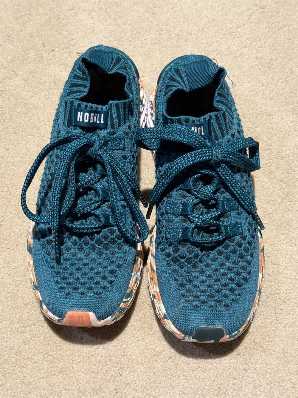NOBULL Teal Knit Athletic Shoes